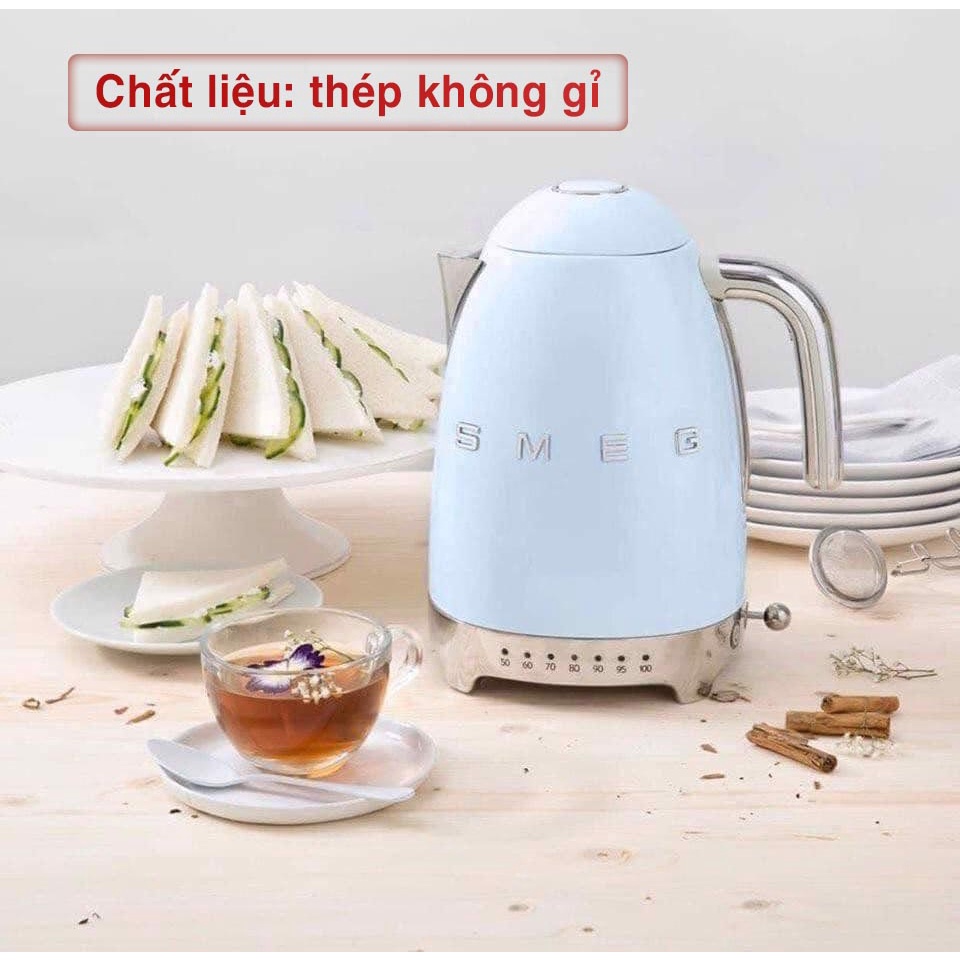 Ấm siêu tốc SMEG KLF04 - Ấm đun nước có điều chỉnh nhiệt độ