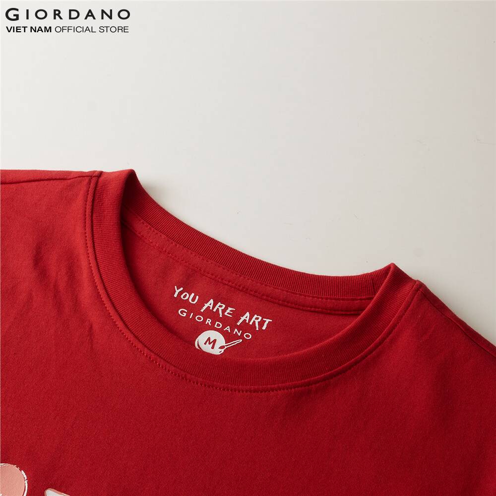 Áo Thun Nữ Ngắn Tay In Hình Giordano 05391211