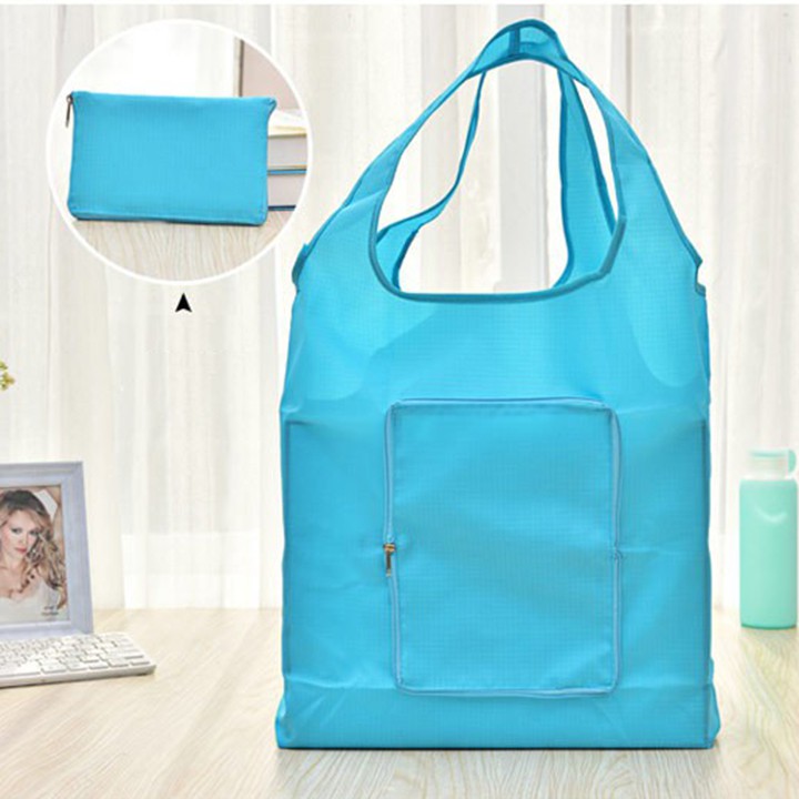 Túi xách nữ đi chợ có thể gấp gọn thành ví vải chống nước Oxford