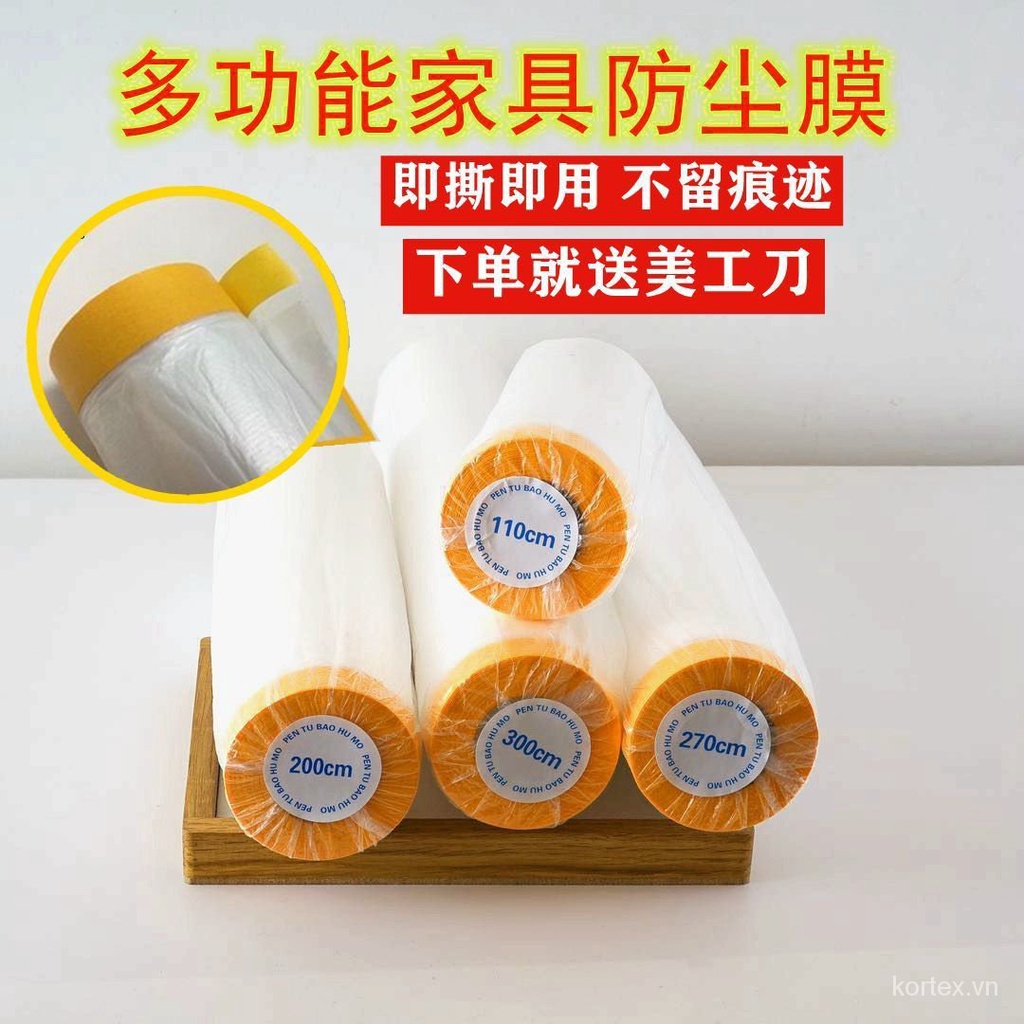 Tấm Phim Nhựa Trong Suốt Phủ Bàn / Tủ Lạnh Chống Bụi Tiện Dụng