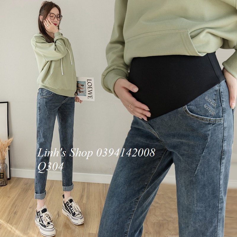 Quần Jean Bầu Q304