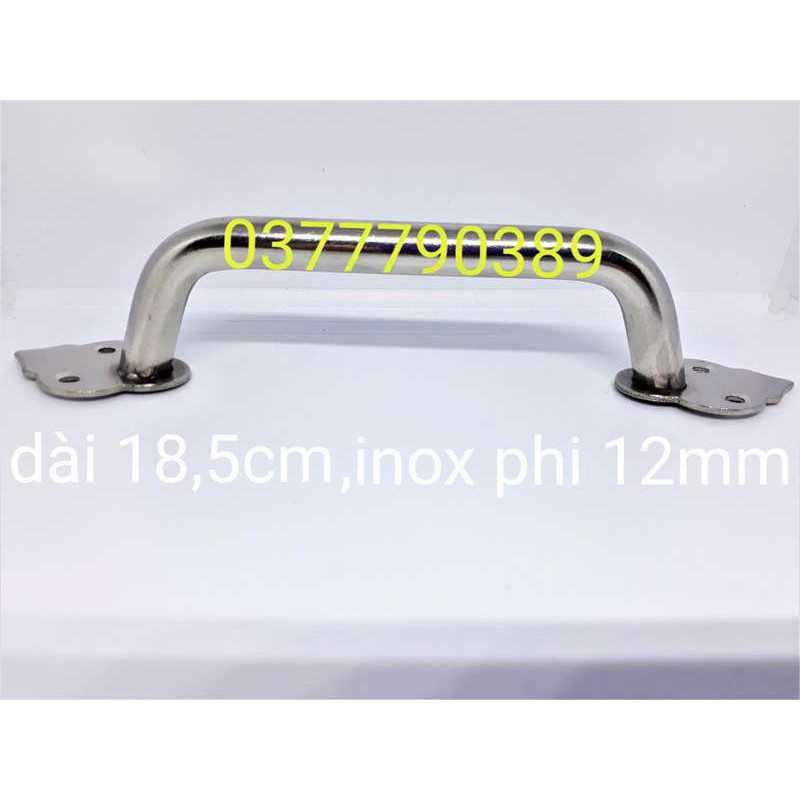 tay nắm cửa inox loại đại - tay hoa