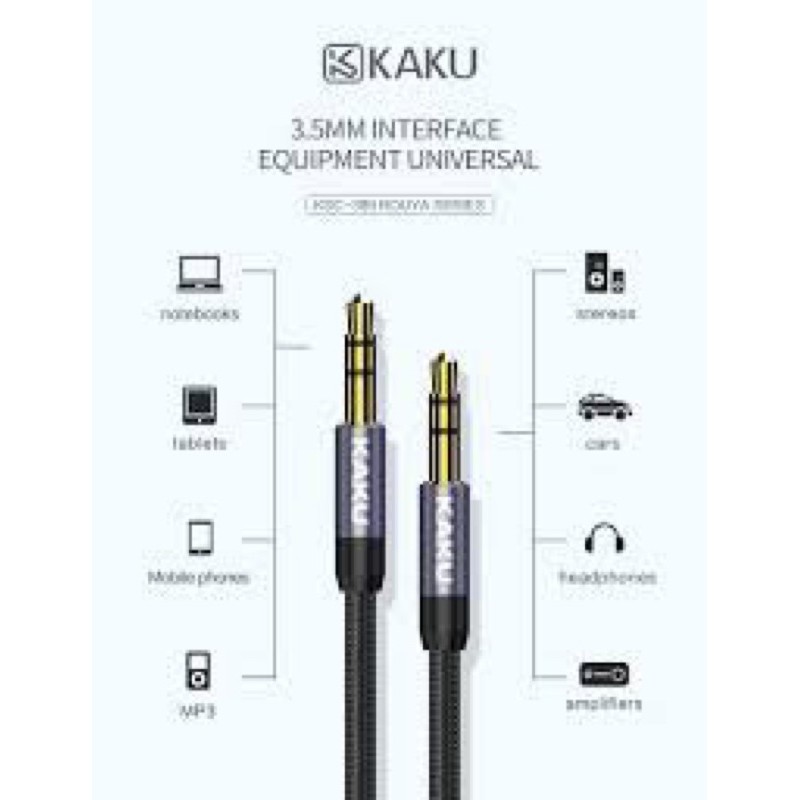 Cáp ÃU kết nối 3.5mm kaku mã ksc -388