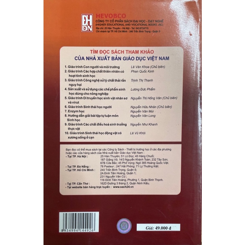 Sách - Giáo Trình Sinh Học Phát Triển Cơ Thể Người