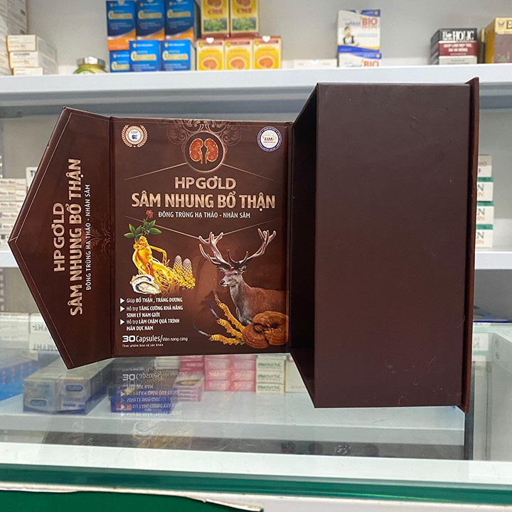 Sâm nhung bổ thận HP Gold tăng cường sinh lực nam nữ hộp 30 viên