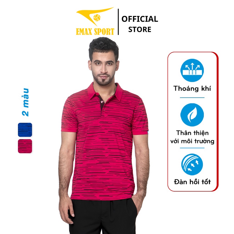 Áo Tennis Cổ Trụ Nam Donexpro, Vải Thun Thể Thao Thoáng Mát MC - 8986