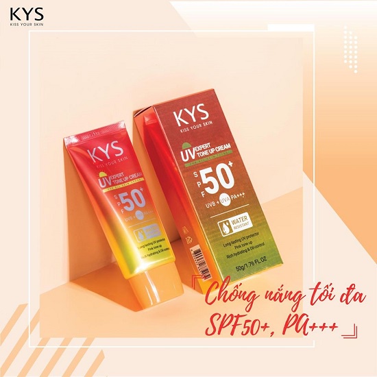 Kem Chống Nắng Kiềm Dầu Trắng Da Che Khuyết Điểm Không Trôi KYS Spf50 50g