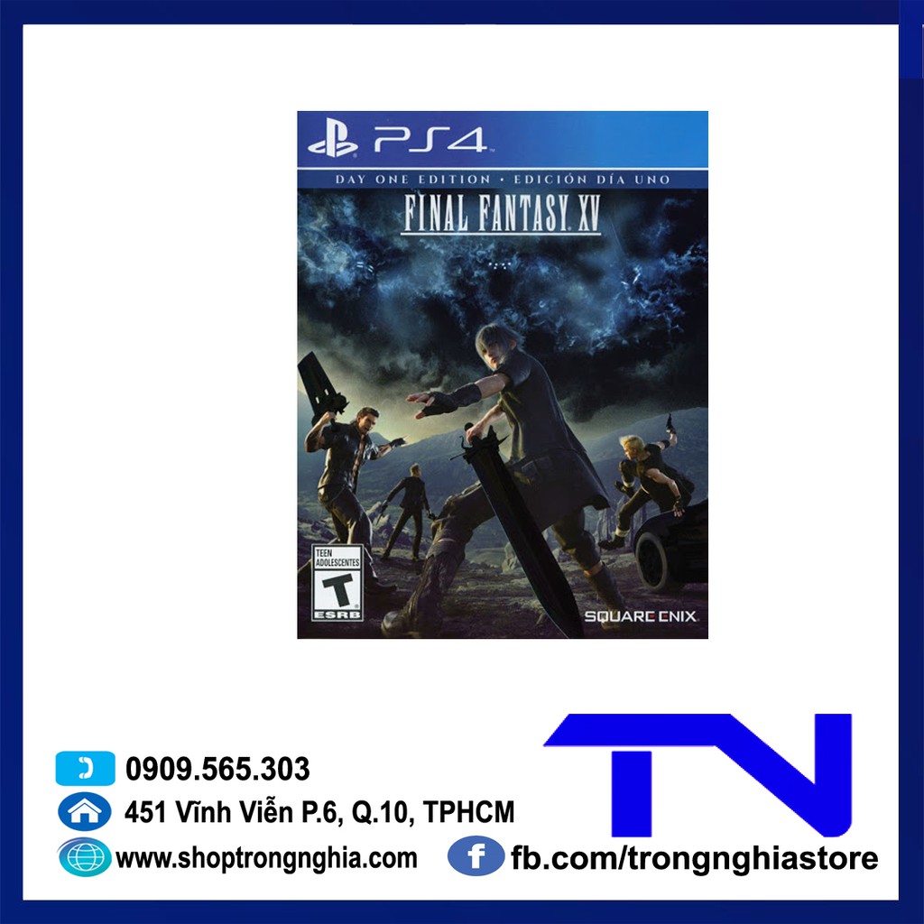 [Mã ELHAMS5 giảm 6% đơn 300K] Đĩa Game PS4 - Final Fantasy XV bản USA