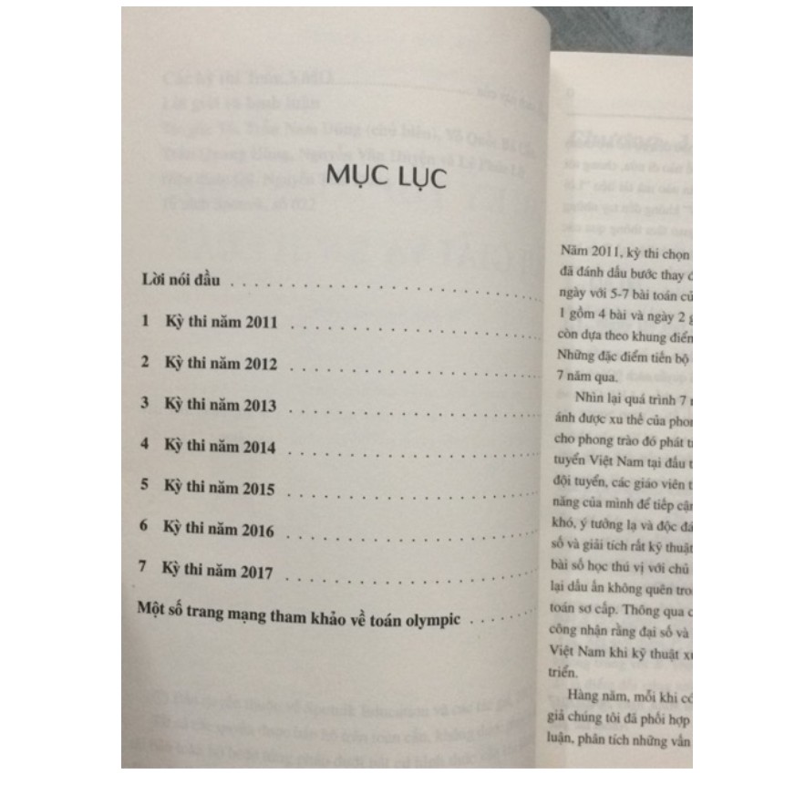 Sách - Các Kỳ Thi Toán VMO - Lời Giải Và Bình Luận