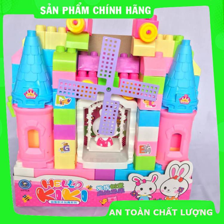 ĐỒ CHƠI XẾP HÌNH LÂU ĐÀI THỎ HELLO KI KI NO.1088-112-GIÁ SỈ [GIÁ SỈ BÁN RẺ]_Hàng chất lượng cao