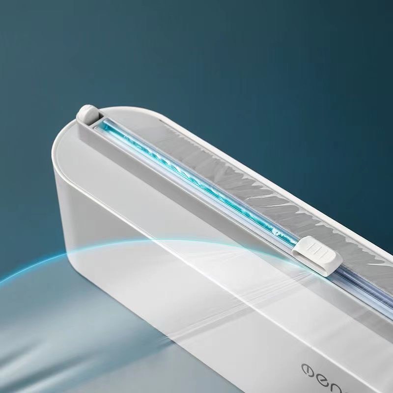 Hộp Đựng / Cắt Màng Bọc Thực Phẩm Đế Nam Châm Hít Tủ Lạnh Tiện Dụng Cho Nhà Bếp