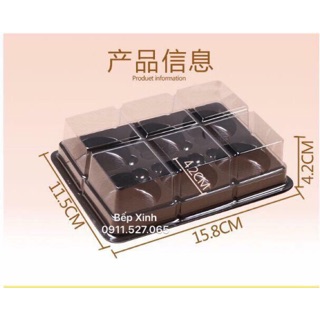 100 hộp đựng 6 bánh thung thu hình thú/6 viên chocolate truffle/6 bánh mochi