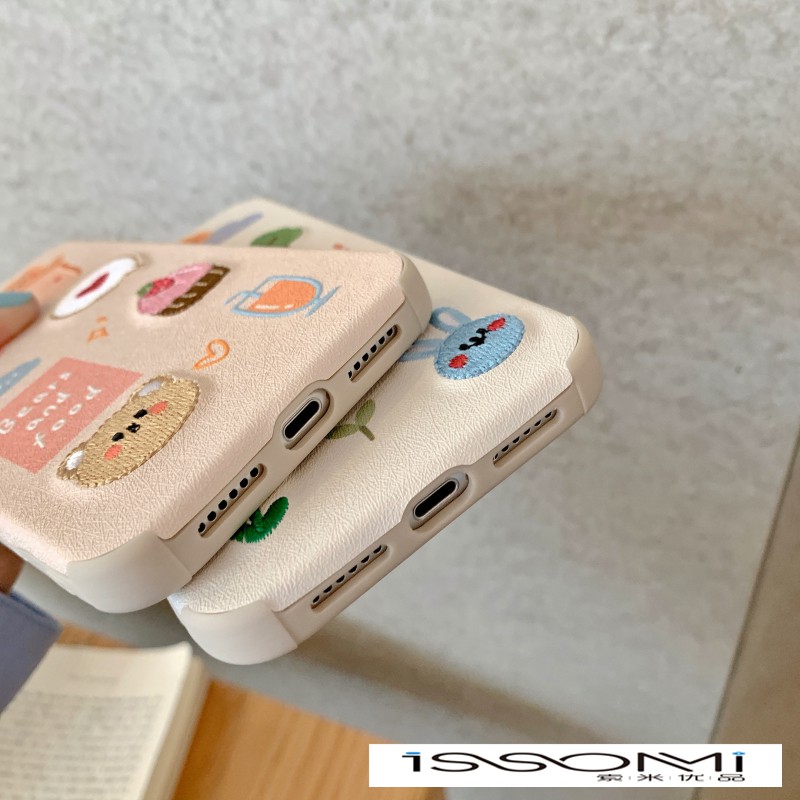Ốp Điện Thoại Thêu Họa Tiết Hoạt Hình Đáng Yêu Cho Iphone X Xs 12 11pro Max | BigBuy360 - bigbuy360.vn