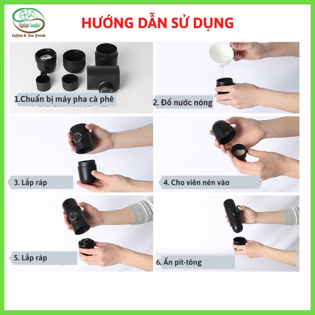 Máy Pha Cafe Mini Cầm Tay Espresso Viên Nén 2022 Hahulado Máy Pha Cà Phê Viên Nén Nespresso cầm tay gia đình nhỏ gọn