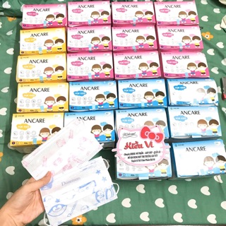 Hộp khẩu trang trẻ em Ancare 3 lớp kháng khuẩn