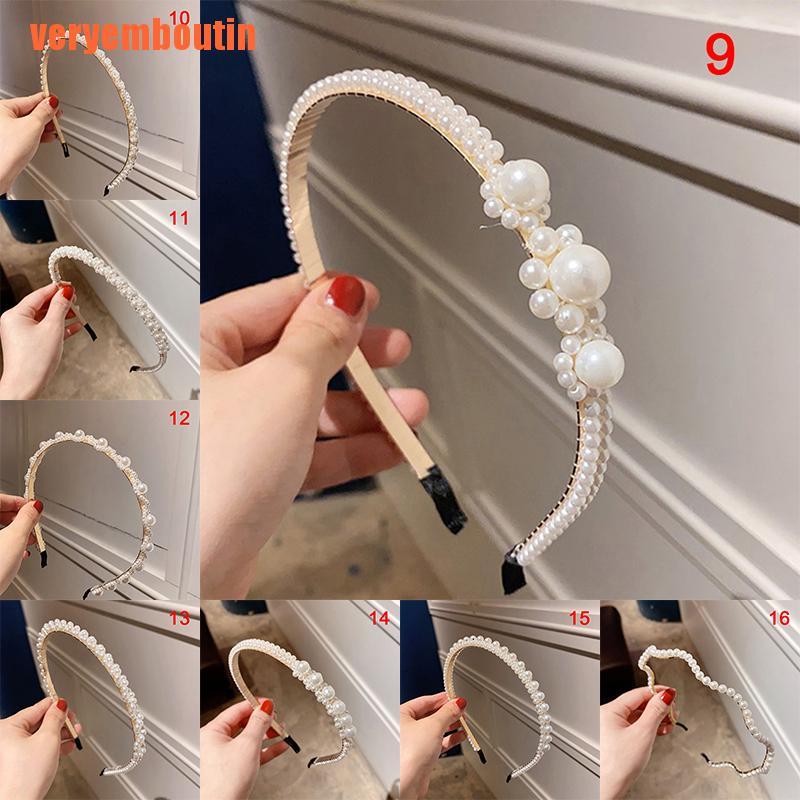 Cài Tóc Đính Hạt Ngọc Trai Giả Lấp Lánh Thời Trang