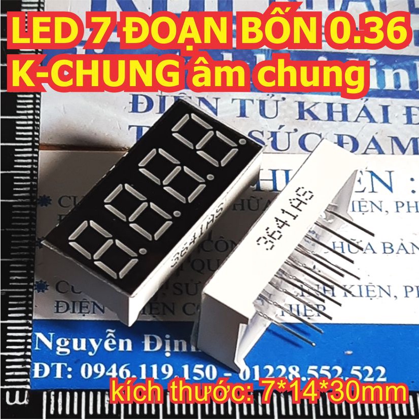 3 con LED 7 đoạn 7 thanh bốn 0.36 inch A-CHUNG K-chung dương âm chung kde1964