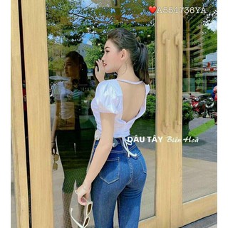 Áo kiểu dây rút có mút ngực