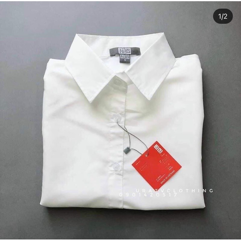 Áo sơ mi trắng dài tay và cộc tay