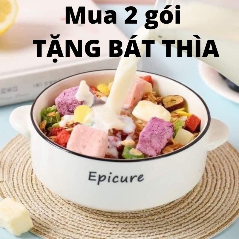 Ngũ Cốc Sữa Chua Trái Cây nguyên hạt ăn liền, bổ sung dinh dưỡng cho người giảm cân, ăn kiêng, bà bầu, eat clean | BigBuy360 - bigbuy360.vn