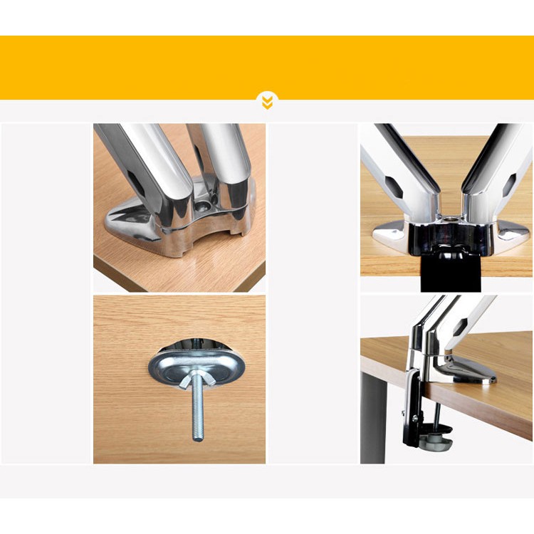 GIÁ TREO 2 MÀN HÌNH MÁY TÍNH GẮN BÀN F180 17″- 32 HÀNG NHẠP KHẨU NB- BH 12T | BigBuy360 - bigbuy360.vn