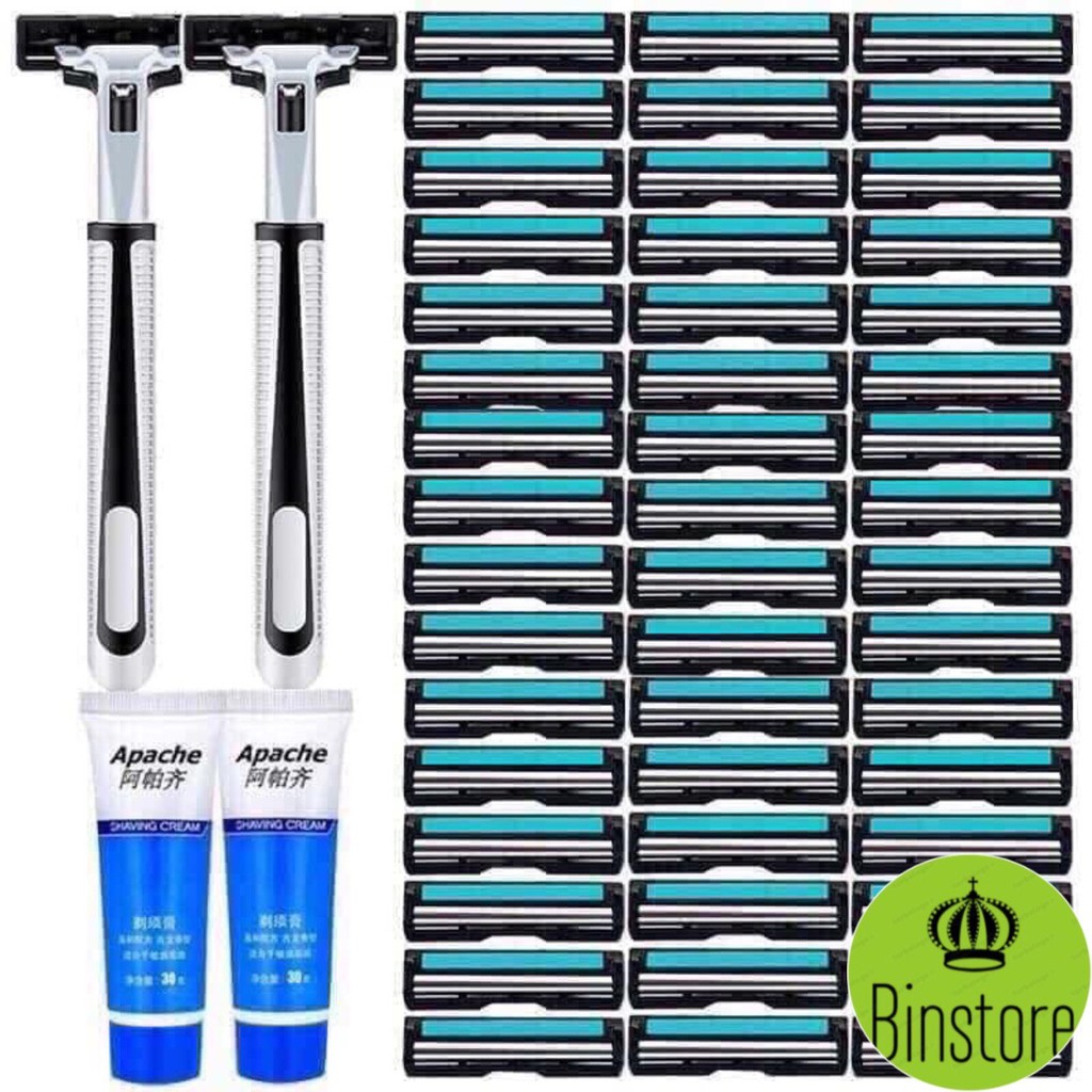 Dao Cạo Râu 36 Lưỡi Tặng Kèm Kem Tạo Bọt mã OR20
