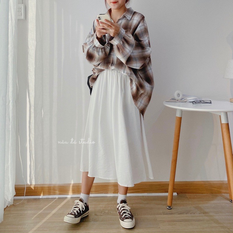 CHÂN VÁY ĐŨI CHỮ A (ảnh thật/có sẵn)