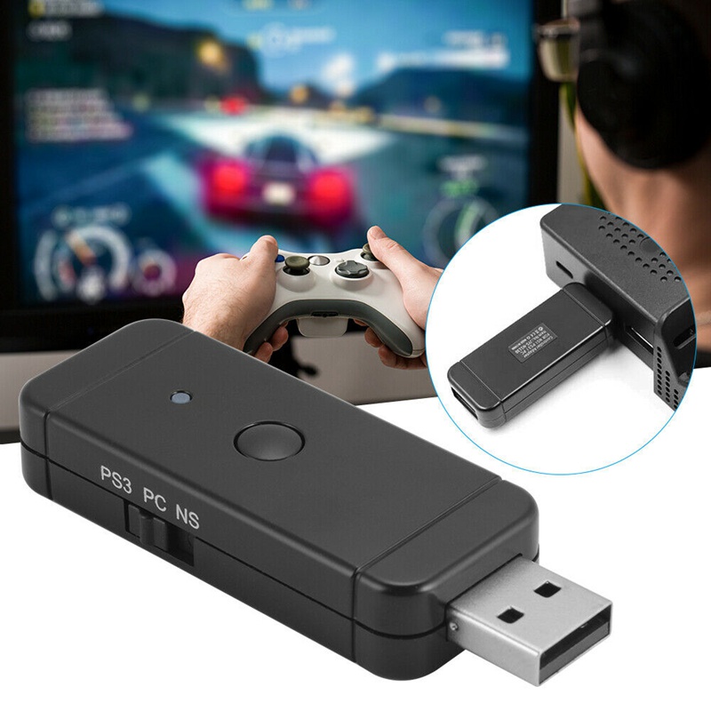 Wireless / Wired USB Game Controller Adapter for Nintendo Switch PS3 PS4 PC Bluetooth Gamepad Receiver for Wii U Xbox One 360