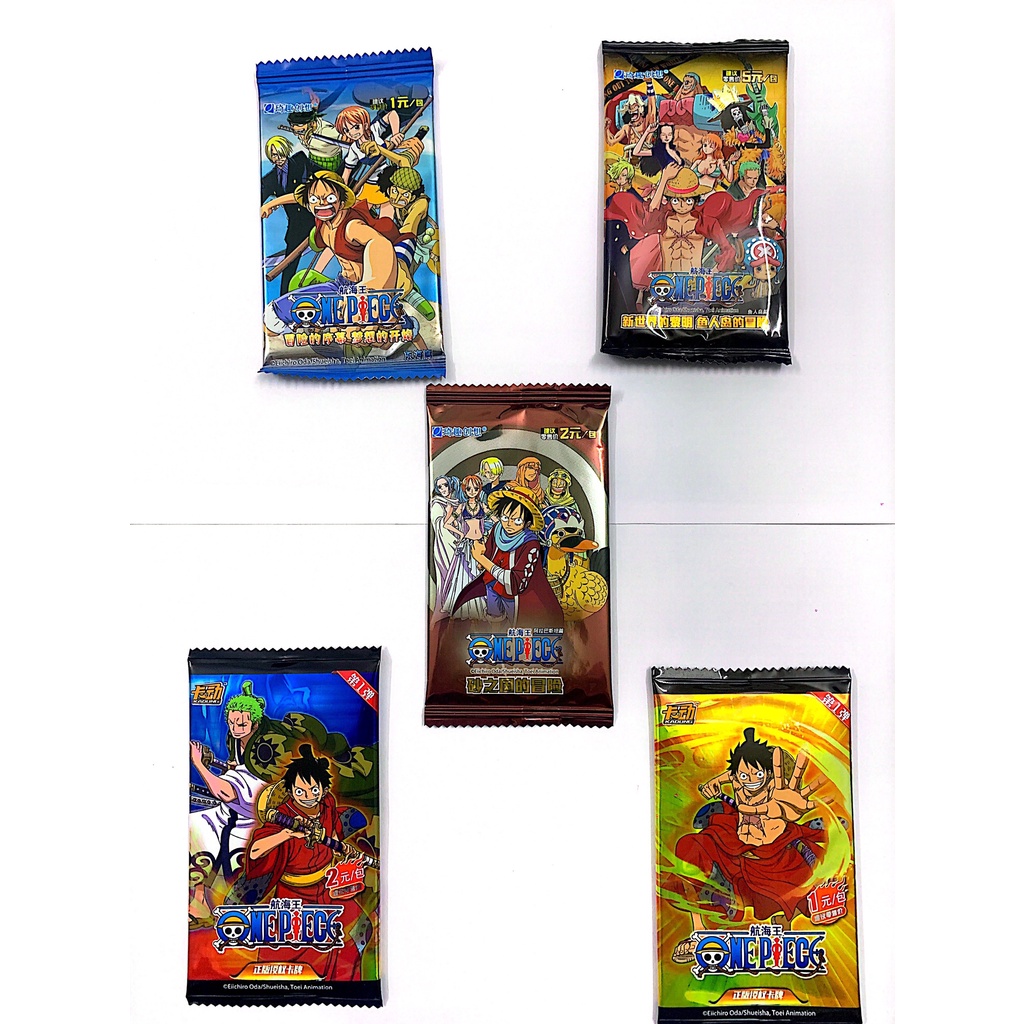 Thẻ nhân phẩm One Piece, card nhân vật 1 pack gồm 5 thẻ, mua 10 tặng 1