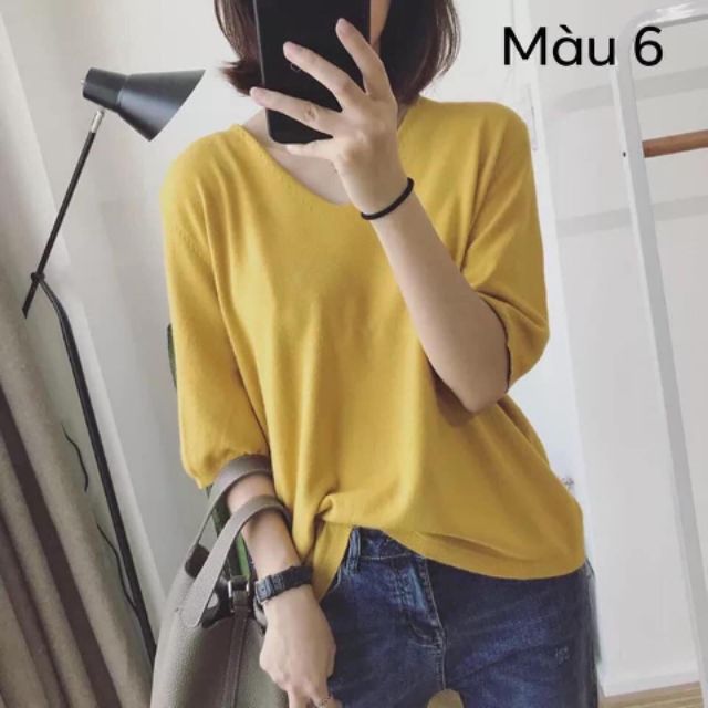 Áo len tay lỡ
