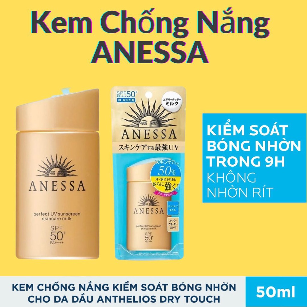 Kem Chống Nắng Shiseido Anessa Perfect UV Sunscreen Skincare Milk SPF50+/PA+++ 60ml