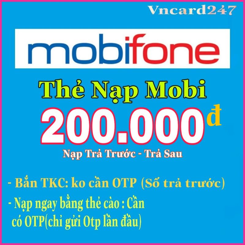 Thẻ Cào Mobi Siêu Rẻ
