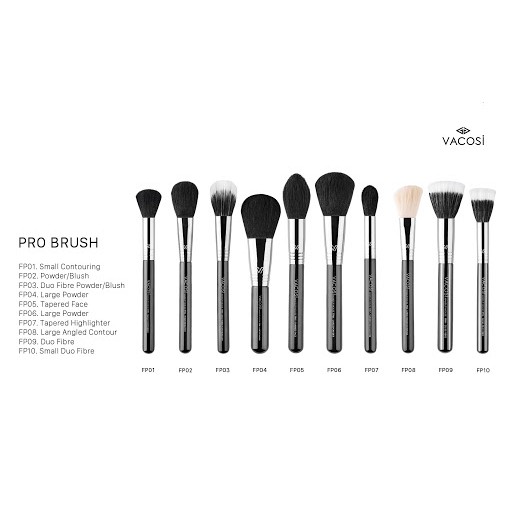 CỌ TẠO KHỐI MẶT VACOSI FP01 PRO với đầu cọ bầu