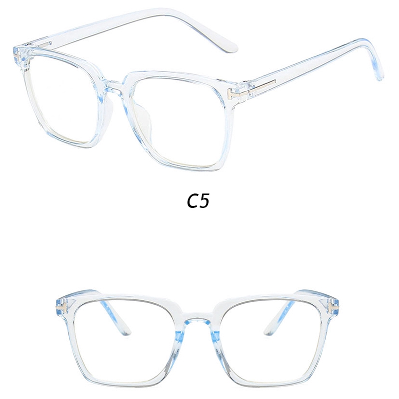 Mắt Kính Chống Ánh Sáng Xanh Gọng Vuông Thời Trang Phong Cách Hàn Quốc