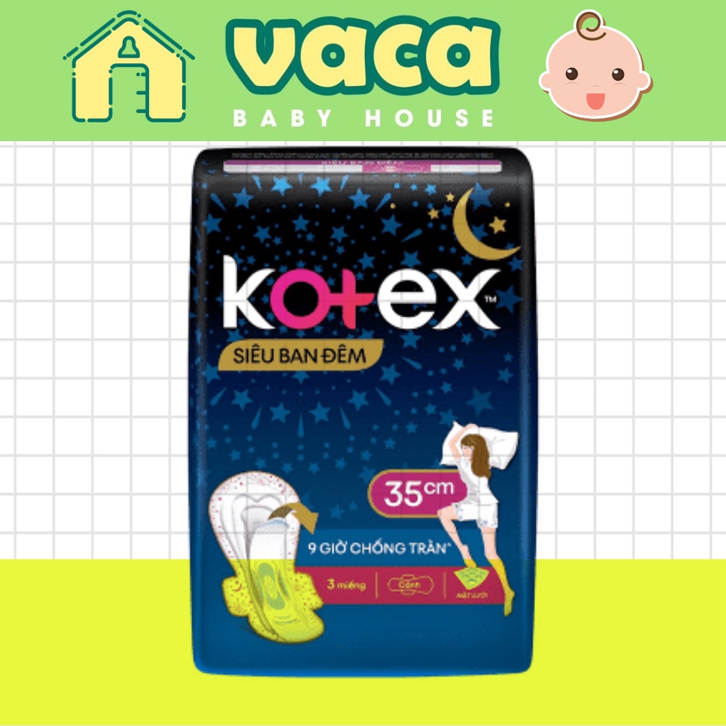 Băng vệ sinh Kotex Style đêm siêu mỏng cánh 32cm (3 miếng)