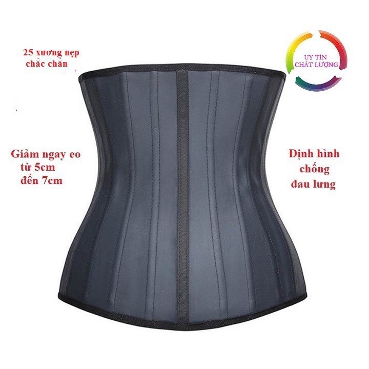 Đai nịt bụng latex 25 xương ITALYA ( 30cm và 25cm)