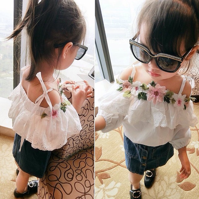 Áo hoa thêu Quảng Châu (kèm ảnh thật)