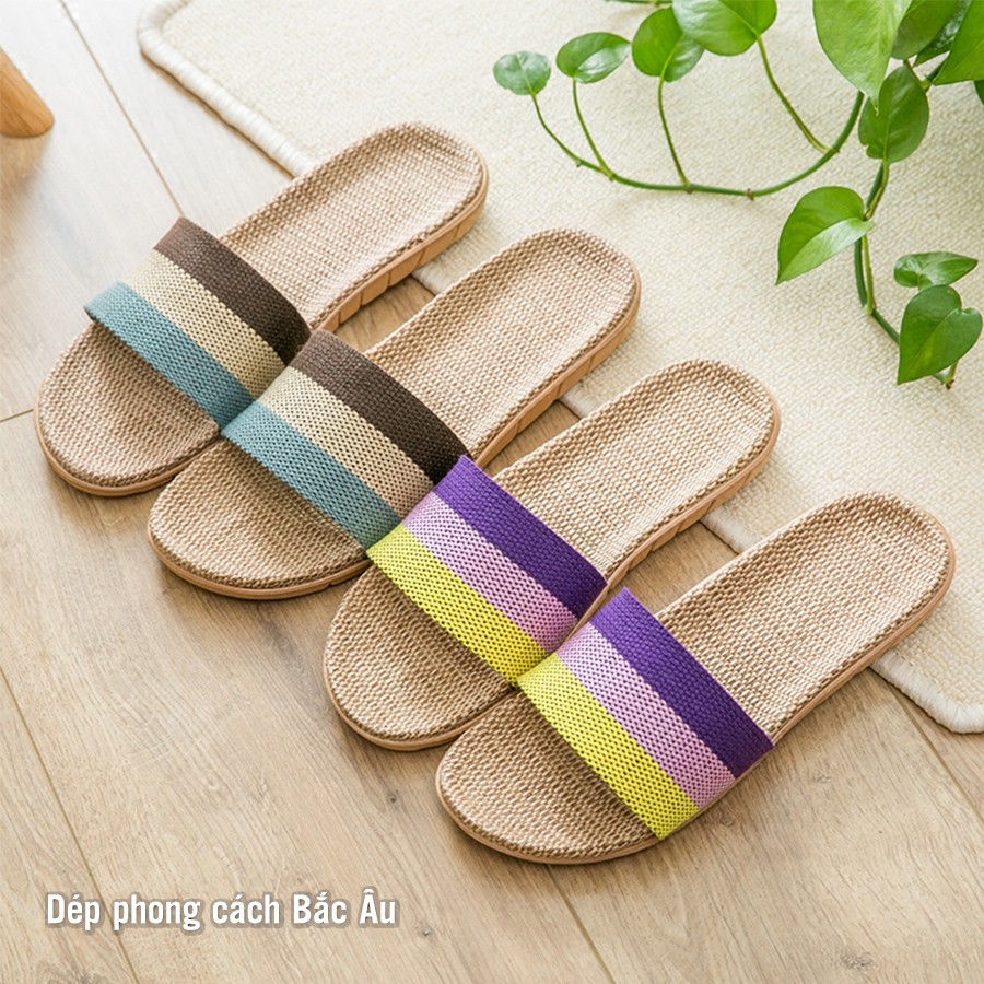 Dép cói Madoca đi trong nhà phong cách Bắc Âu