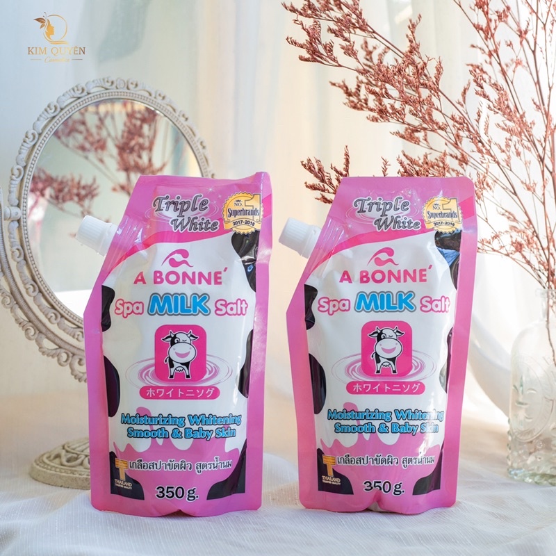Muối Tắm Sữa Bò Tẩy Tế Bào Chết A Bonne Spa Milk Salt Thái Lan 350gr