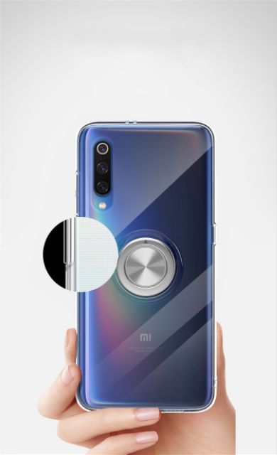 Ốp lưng Xiaomi Mi 9SE  FREESHIP Từ 50k dẻo trong suốt giá đỡ nhẫn iring chống sốc cao cấp