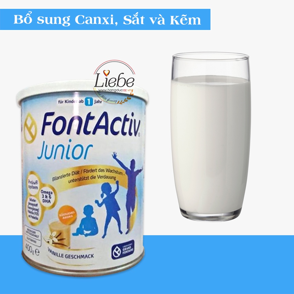 Sữa tăng chiều cao FontActiv Junior 400mg cho bé