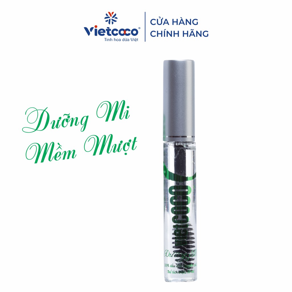 Dầu dừa nguyên chất Vietcoco dưỡng mi 10ml