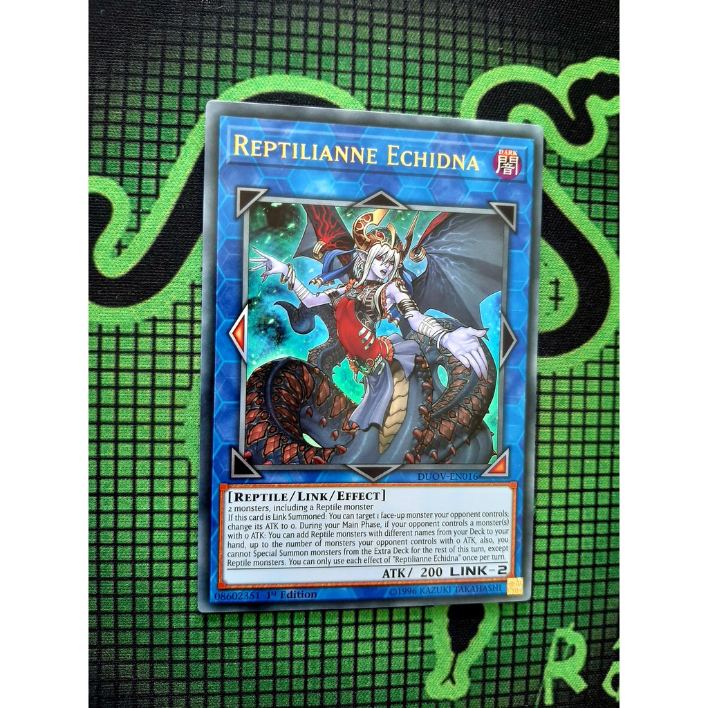 THẺ BÀI YUGIOH Reptilianne Echidna - DUOV-EN016 - Ultra Rare 1st Edition