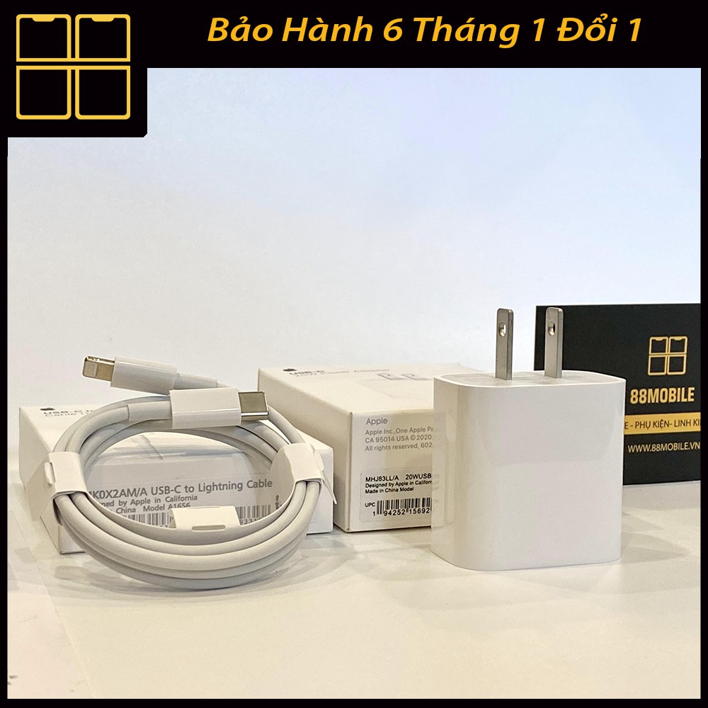 Sạc Nhanh iPhone PD 20W Chân Dẹt Sạc Nhanh cho các dòng iPhone, iPad Sạc 30 Phút lên 50% Pin. 88Mobile