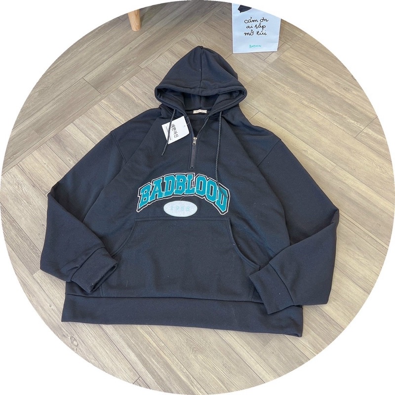 Áo khoác form đại nỉ chui lót lông xịn xò