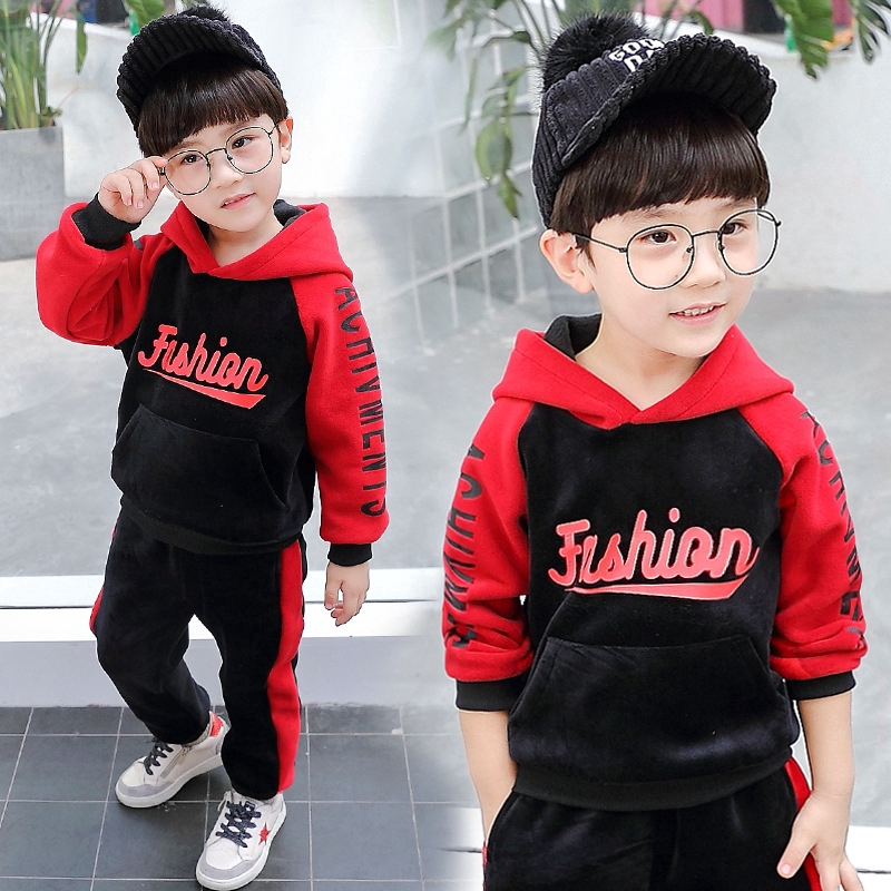 NEW Set Đồ Hai Mặt Vải Nhung Thời Trang 2021 Cho Bé Trai