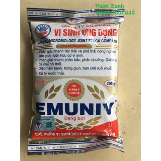 --- Chế phẩm vi sinh EM dùng ủ phân cá, xử lý rác thải hữu cơ 200gr chất, giá rẻ.