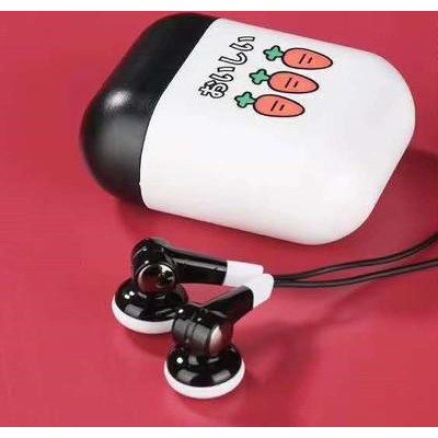 Tai nghe đôi quả bơ hoa quả TNDI19 Go-229 earphone cute dễ thương
