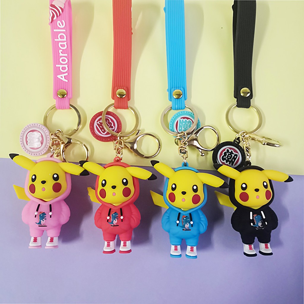 Móc Khóa Hình Pikachu Dễ Thương