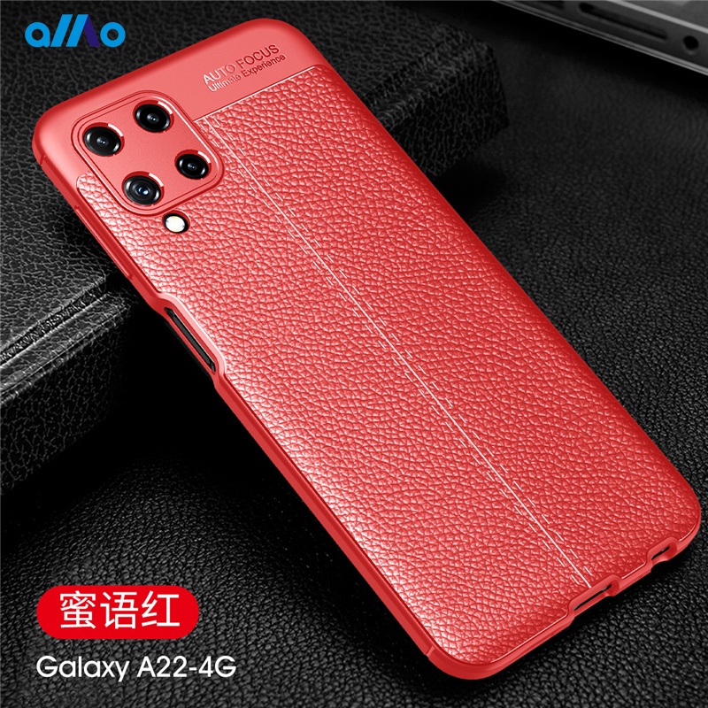 Ốp Lưng Silicone Phối Da Cho Samsung Galaxy A22 5g Samsung A22 4g Samsung Galaxy A22 5g 4g